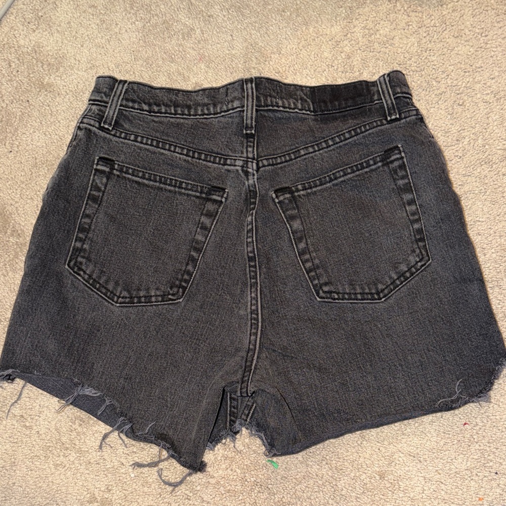 Abercrombie & Fitch Dark Gray Jean Shorts - Picture 2 of 3